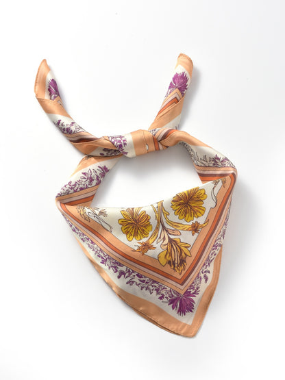 Scarvii - Vintage Botanical Border Square Scarf