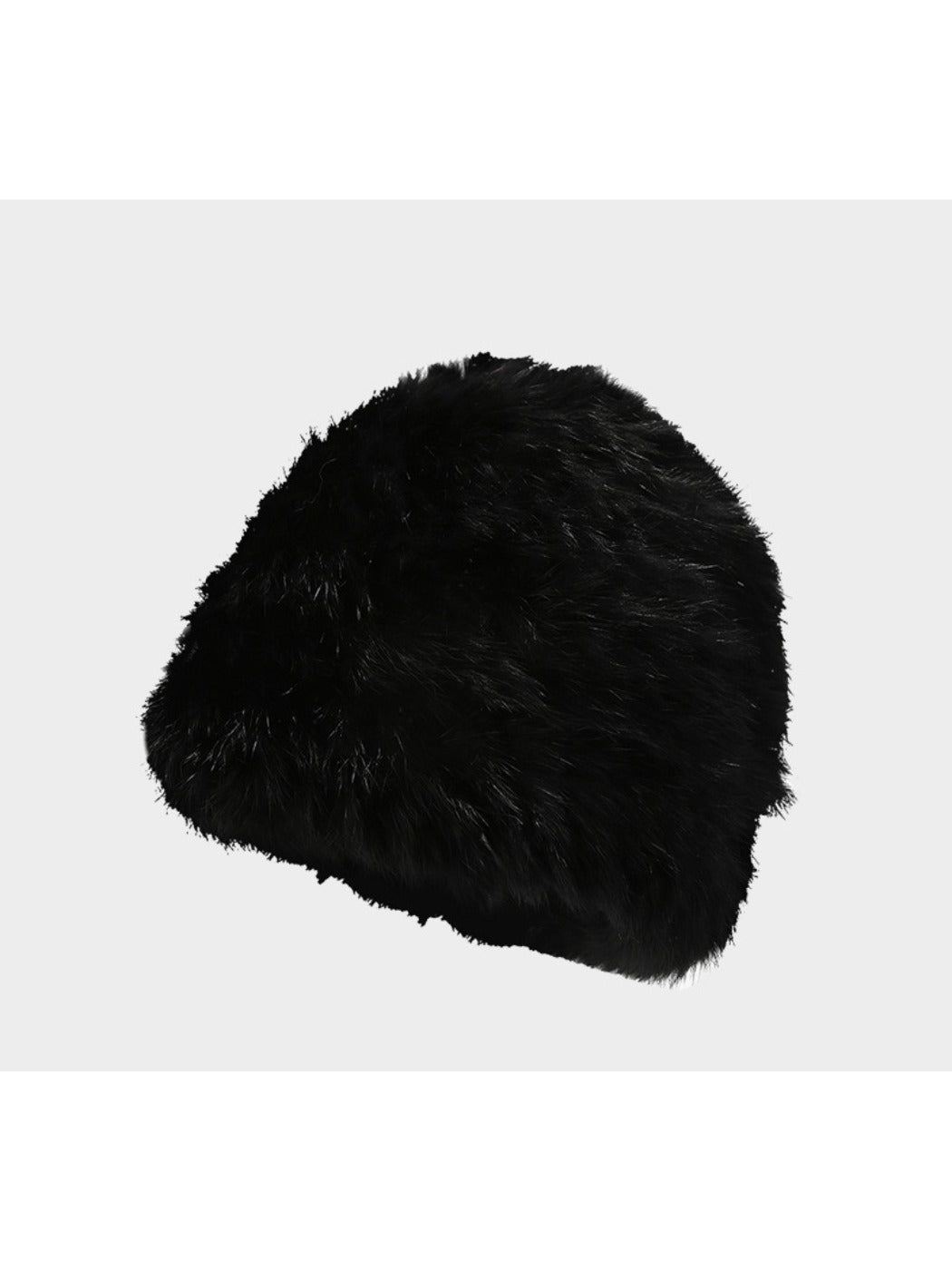Haila - Soft Plush Full Head Coverage Knitted Bucket Hat