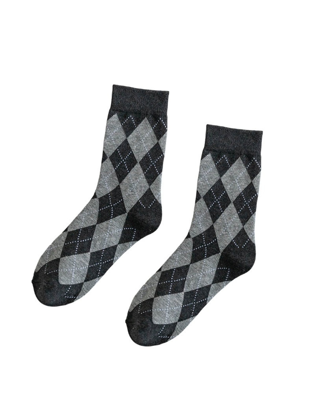 Rufia - Classic Argyle Rhythm Crew Socks