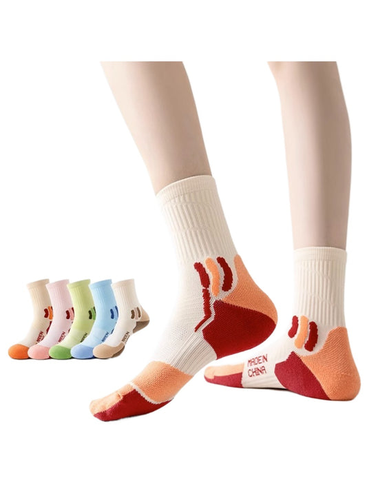 Rufia - Color Block Sport Cushion Crew Socks