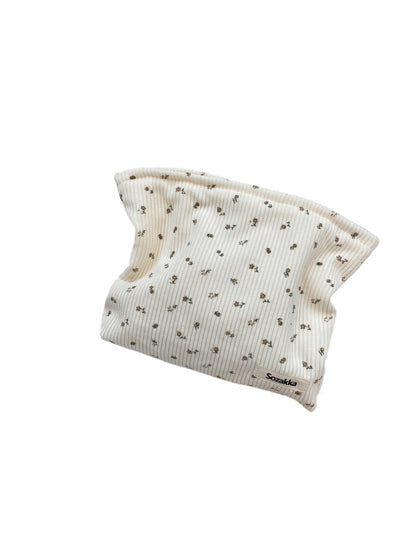 Cosbai - Corduroy Floral Travel Makeup Bag