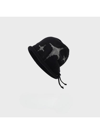 Haila - Star Pattern Knit Bucket Hat