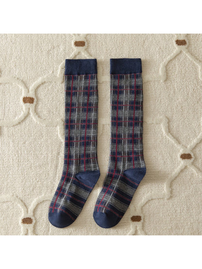 Rufia - Retro Plaid Knee High Socks