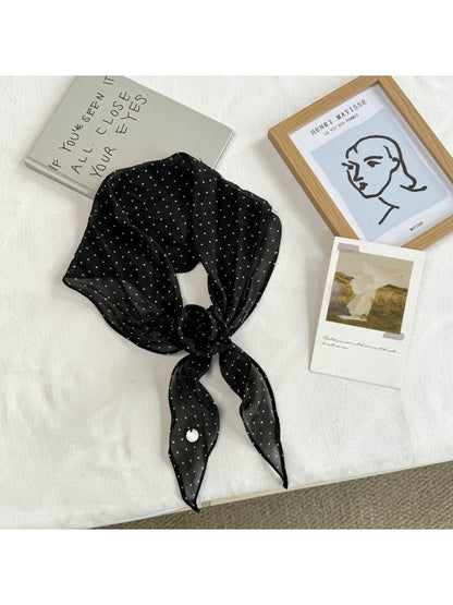 Scarvii - Floral Print Simple Style Scarf