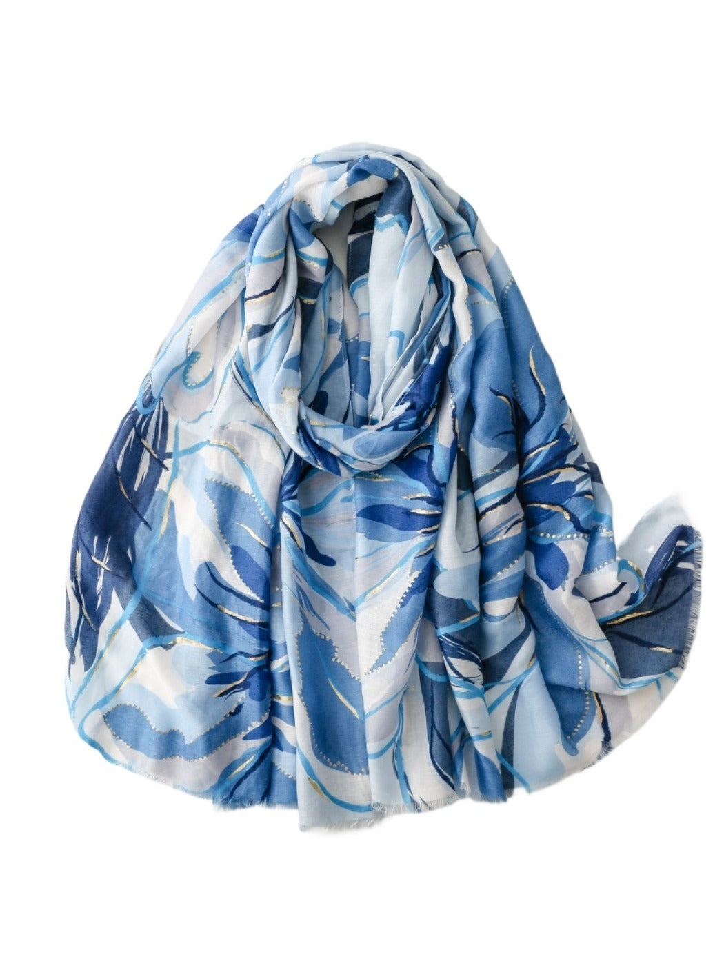 Scarvii - Elegant Orchid Floral Print Scarf