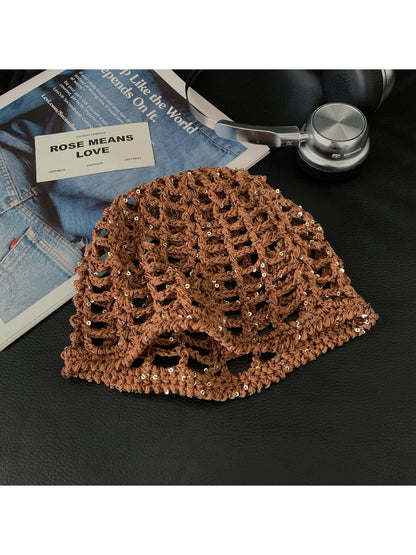 Haila - Foldable No Brim Vintage Style Knit Beanie