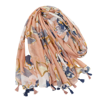 Scarvii Artistic Fresh Print Scarf showing floral motif