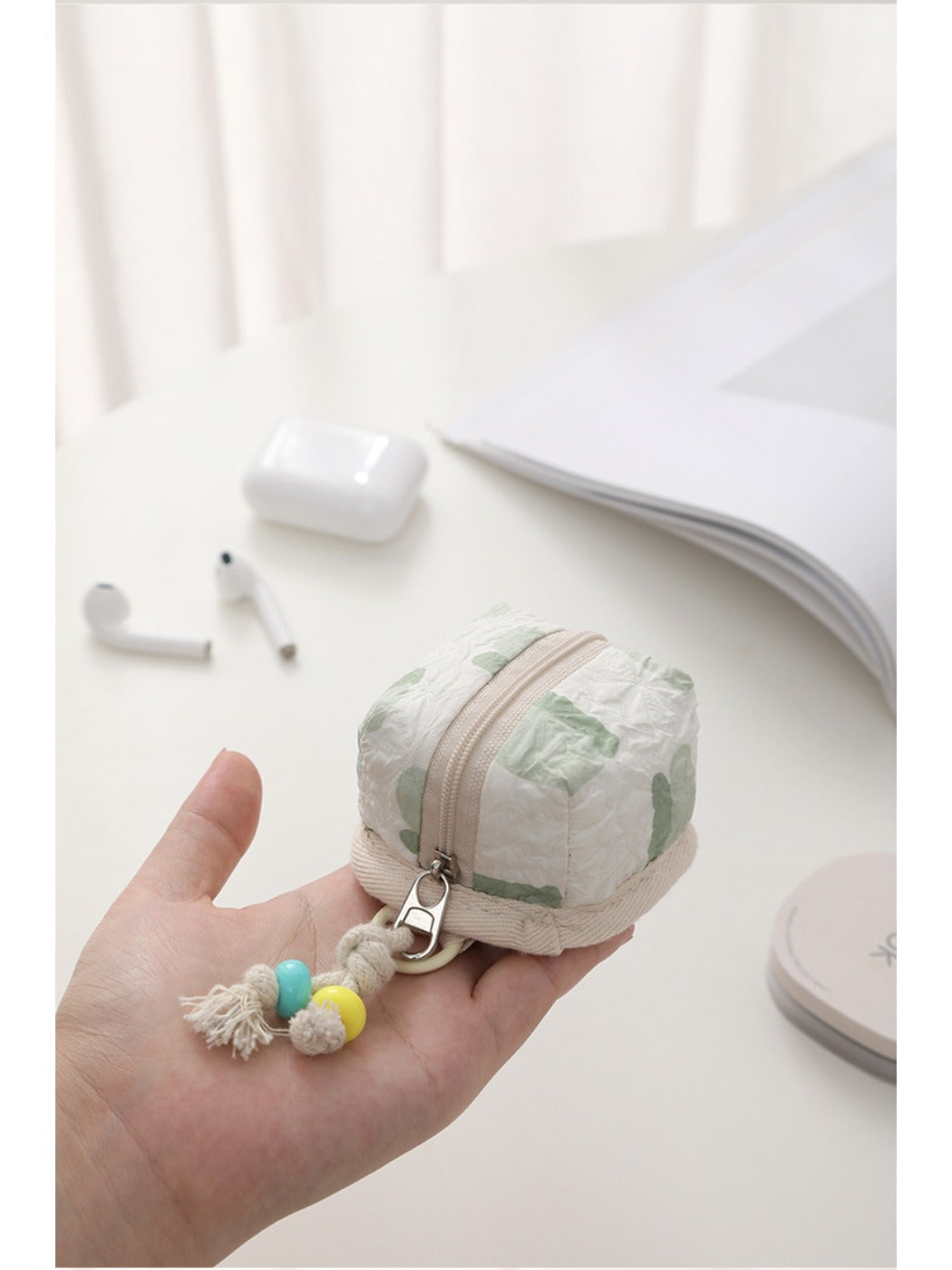 Cosbai - Cute Earphone Pouch with Cartoon Pattern