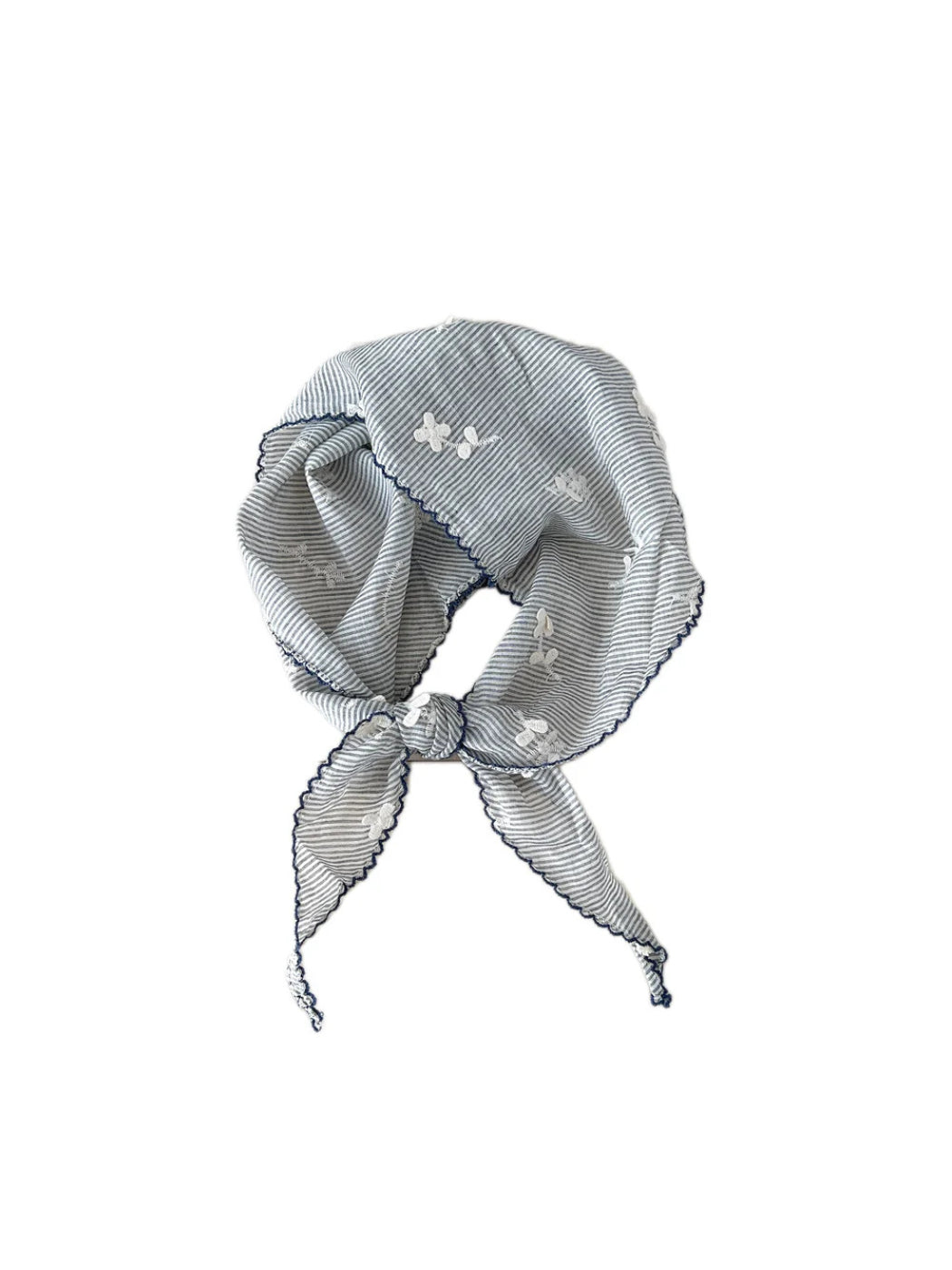 Scarvii - Striped Cherry Triangle Scarf