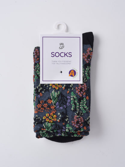 Rufia - Wild Bloom Texture Crew Socks