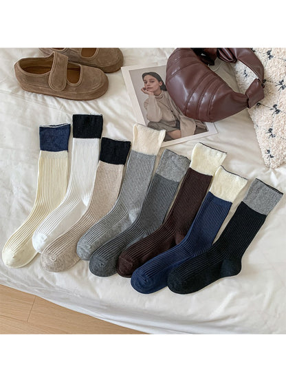 Rufia - Contrast Top Crew Socks