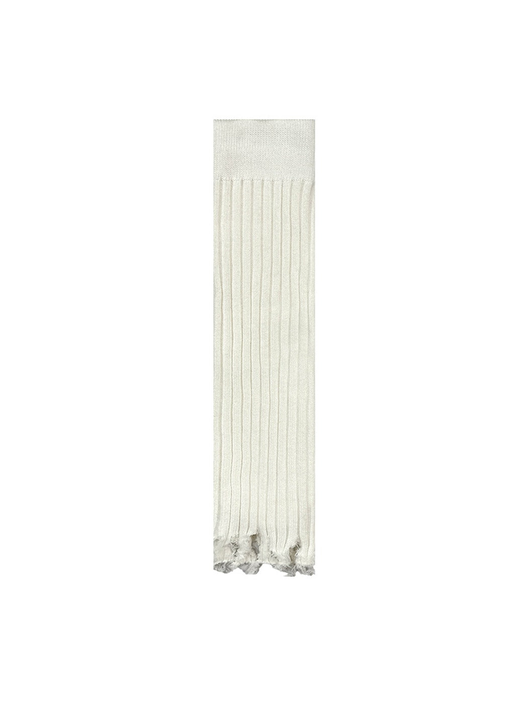 Cozyra - Ribbed Slouchy Fringe Leg Warmers