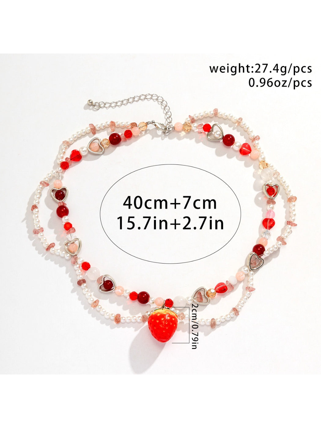 Neckit - Strawberry Charm Layered Necklace