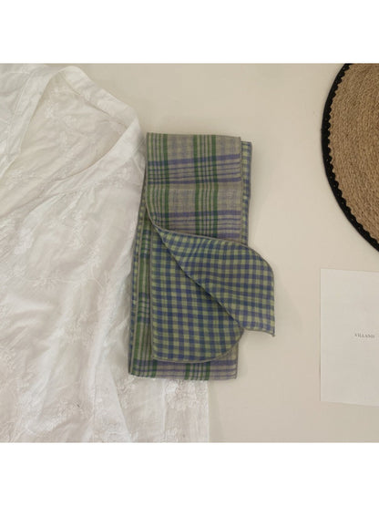 Scarvii Classic Plaid Skinny Scarf