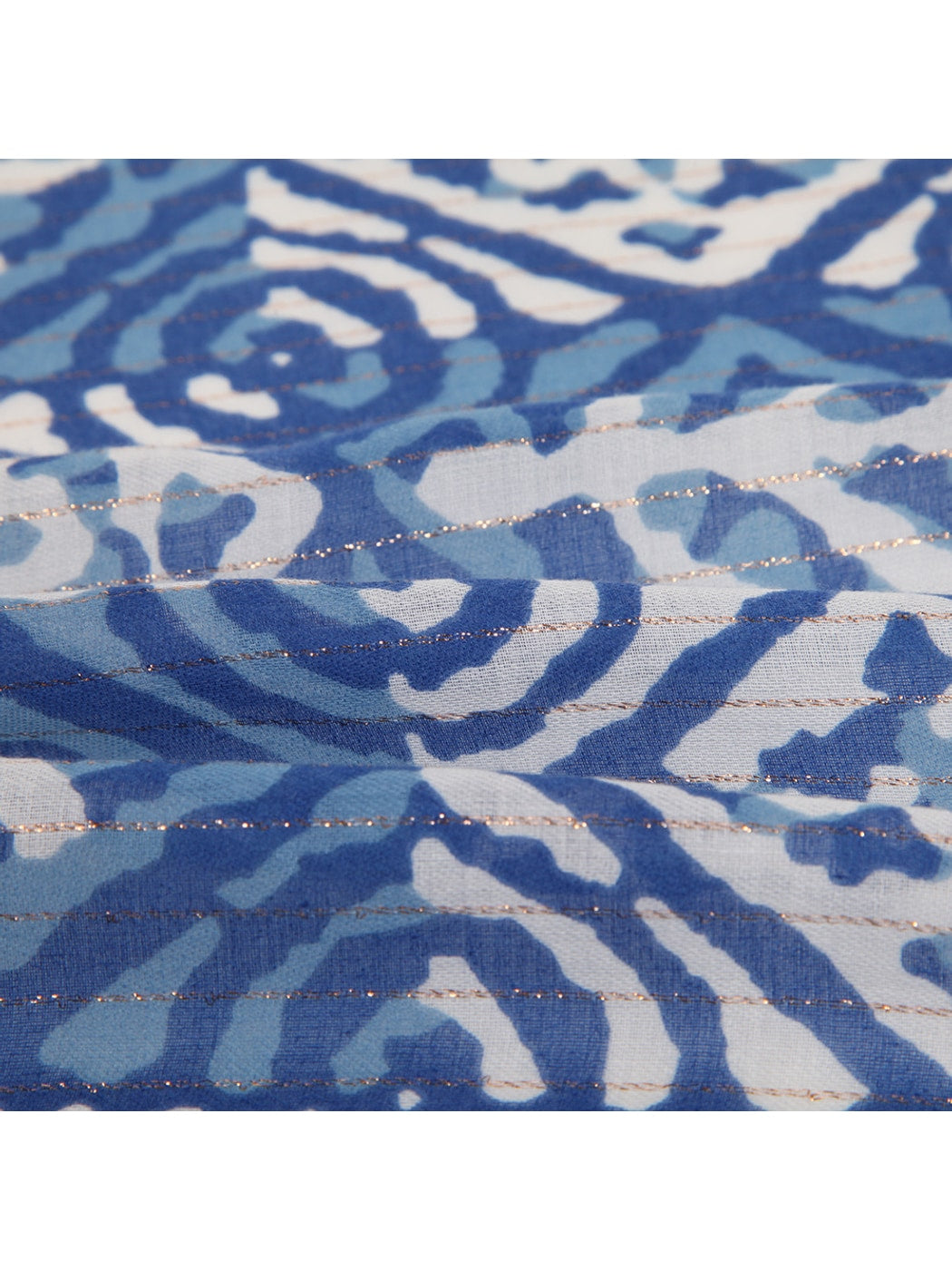 Scarvii - Diamond Scroll Floral Print Scarf