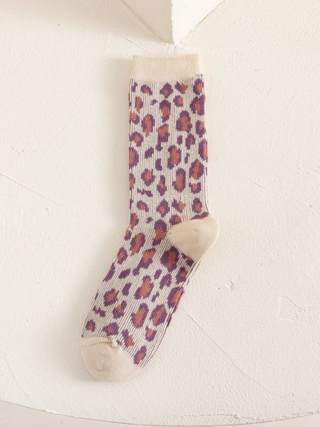 Rufia - Vintage Purple Mid-Calf Winter Socks for Girls