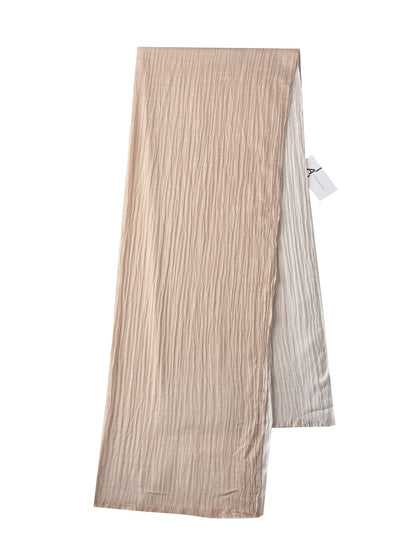 Side view of Scarvii Lightweight Farmhouse Scarf highlighting its drape