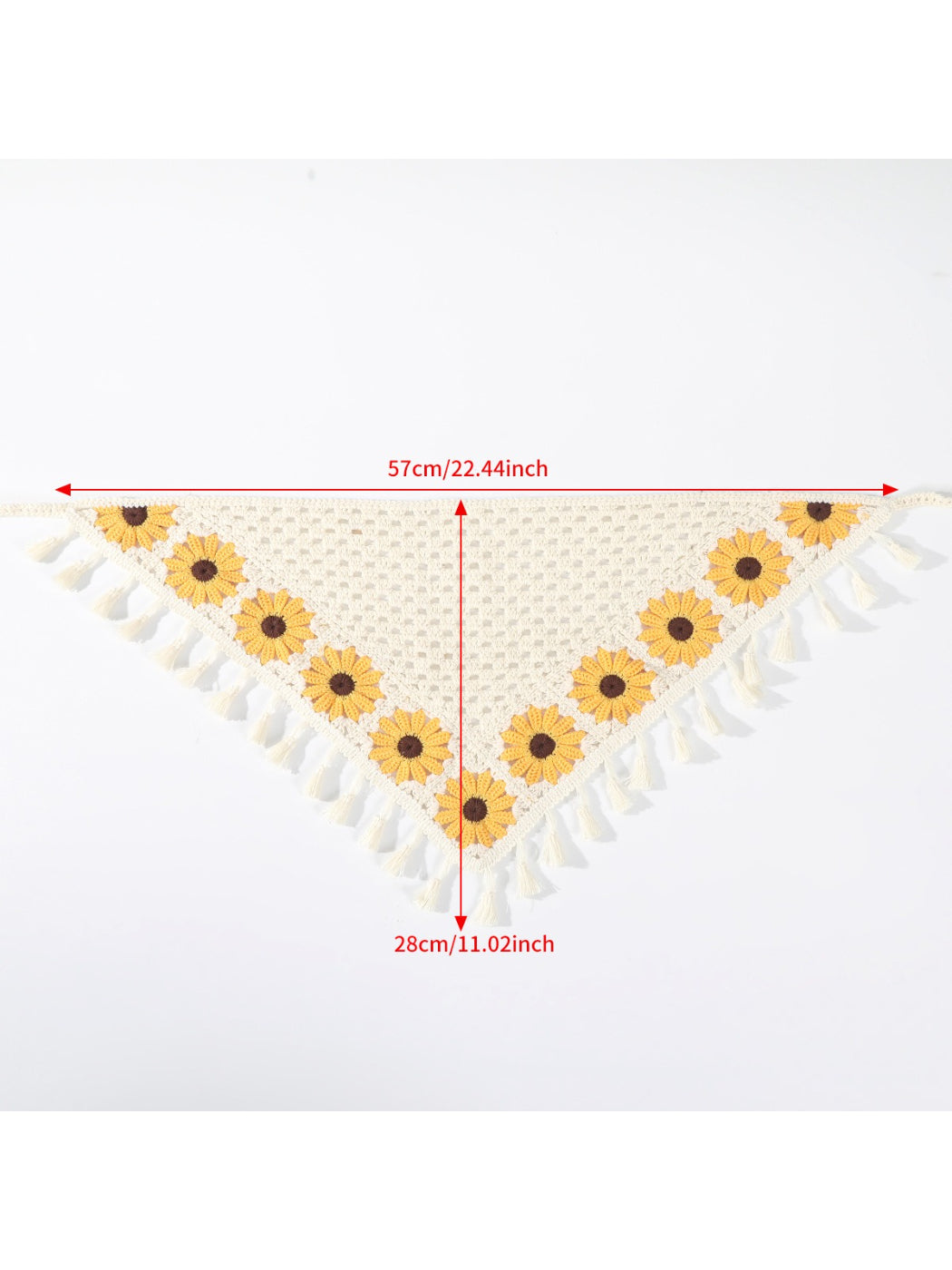 Scarvii Crochet Sunflower Tassel Headband
