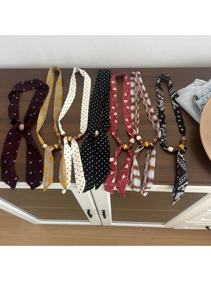 Scarvii Soft Pattern Skinny Scarf