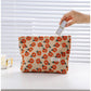Cosbai - Vintage Floral Print Handheld Makeup Bag