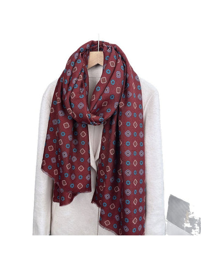 Scarvii - Vintage Geometric Pattern Scarf