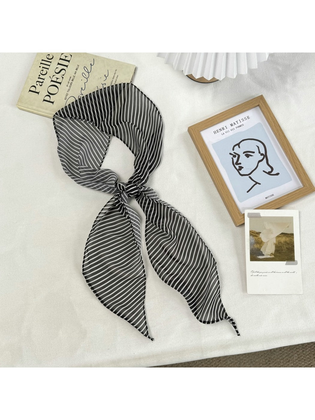 Scarvii - Simple Pattern Long Narrow Scarf