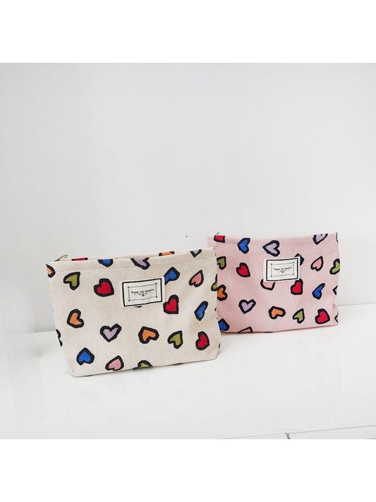 Cosbai - Colorful Heart Pouch
