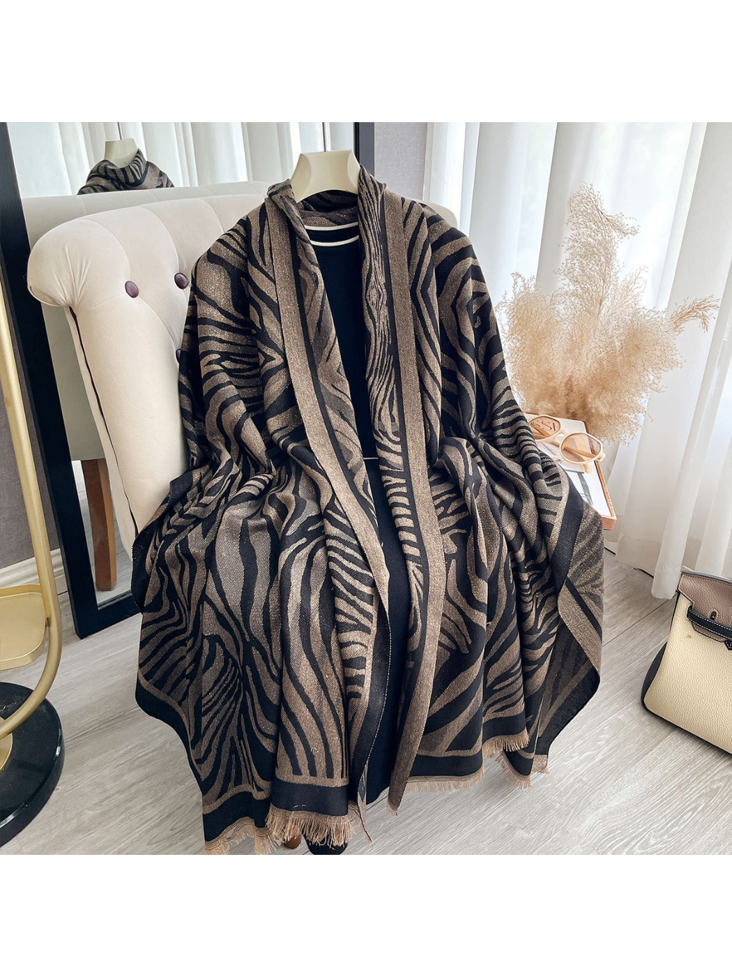 Scarvii - Soft Zebra Print Scarf