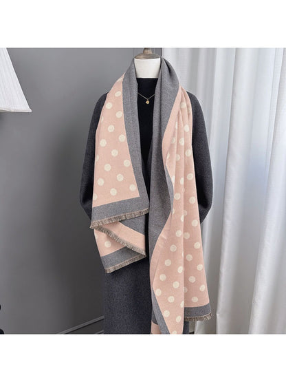 Scarvii - Soft Reversible Polka Dot Scarf