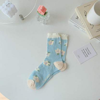 Rufia - Colorful Tulip Crew Socks