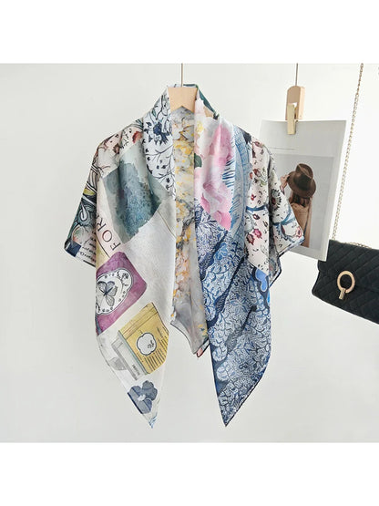Scarvii - Semi-Sheer Square Scarf