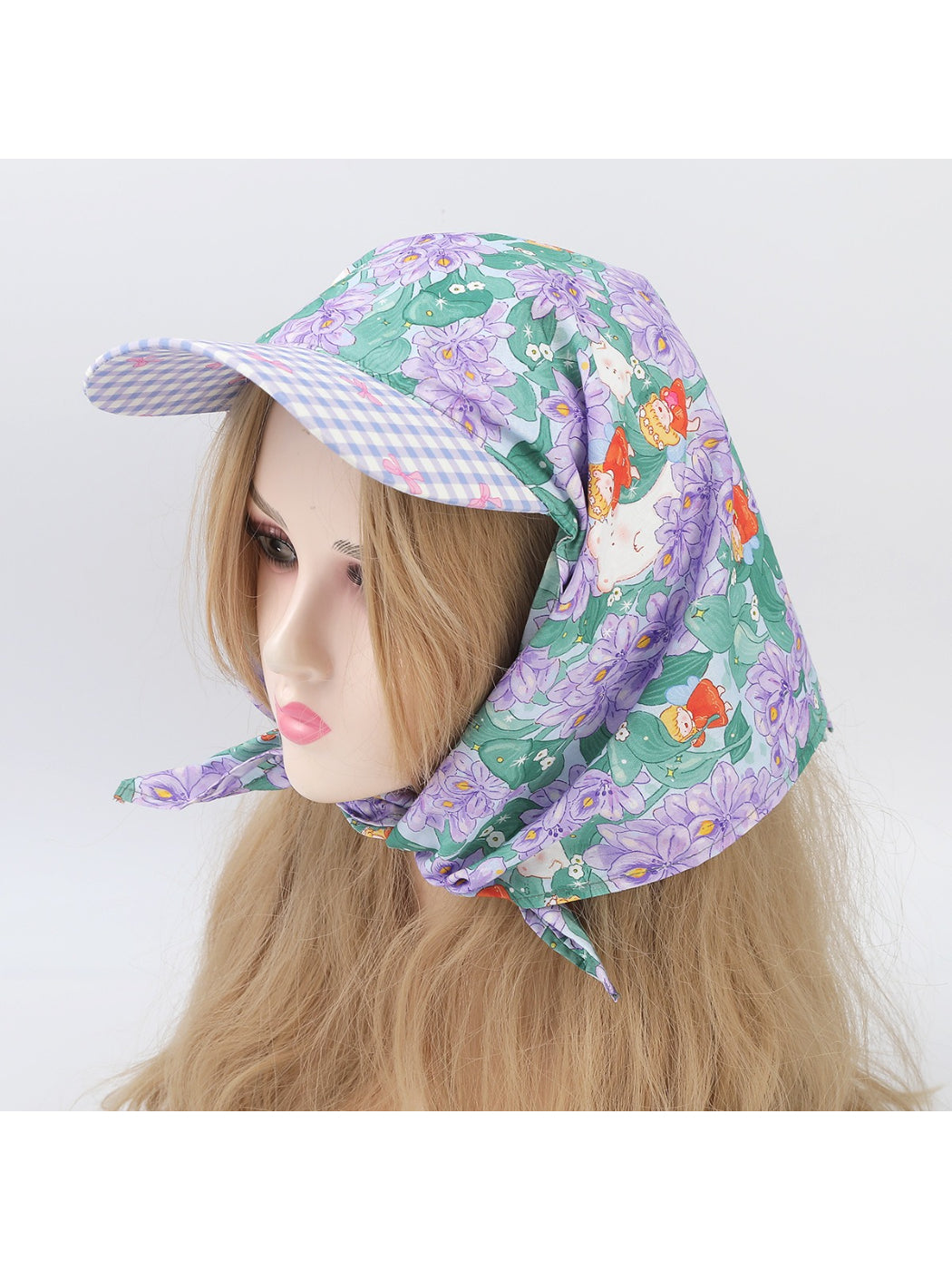 Scarvii Garden Print Tie Back Hair Scarf