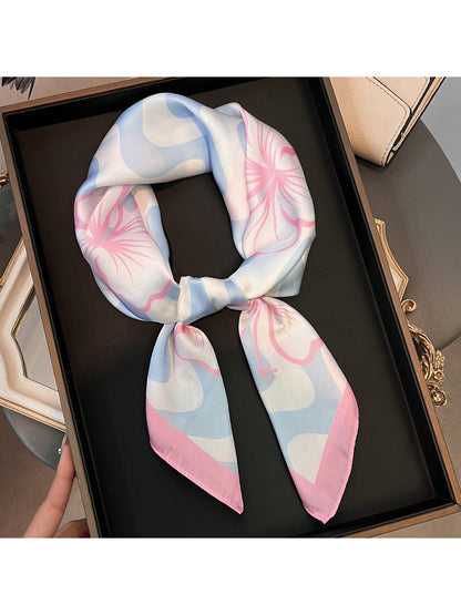 Scarvii Tropical Hibiscus Square Scarf