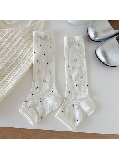 Rufia - Polka Dot Bow Detail Socks