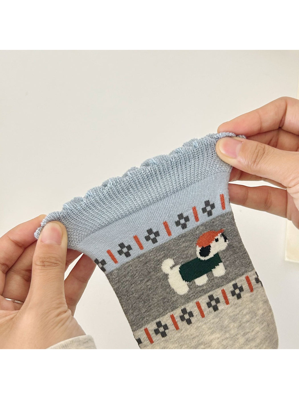 Rufia – Retro Fair Isle Cartoon Socks