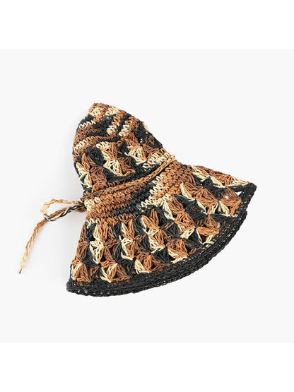 Haila - Broad Brim Foldable Retro Style Sun Hat