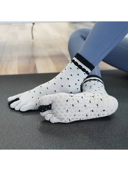 Rufia - Five-Toe Non-Slip Yoga Socks