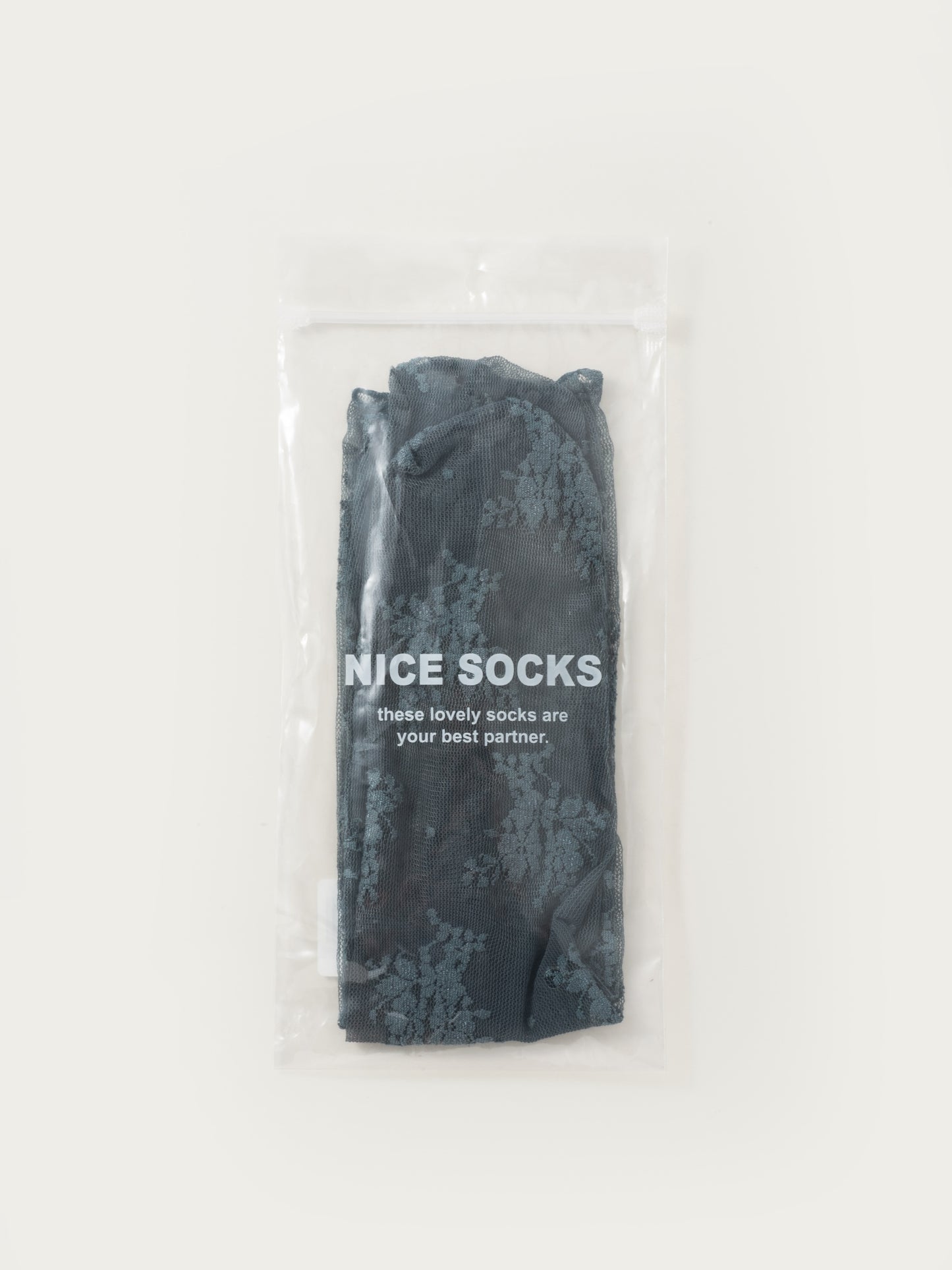 Rufia - Romantic Sheer Lace Crew Socks