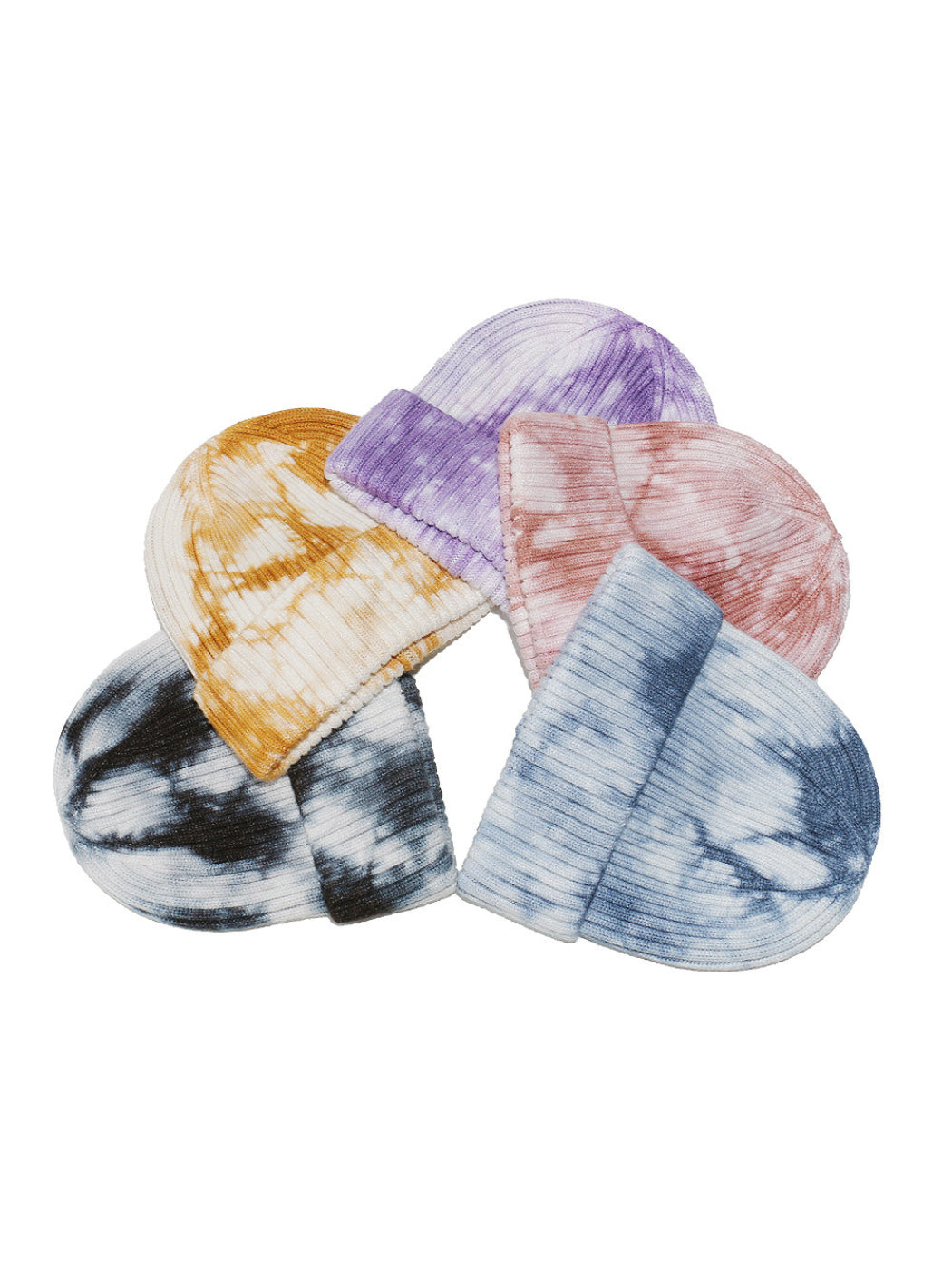 Haila Tie Dye Ribbed Beanie