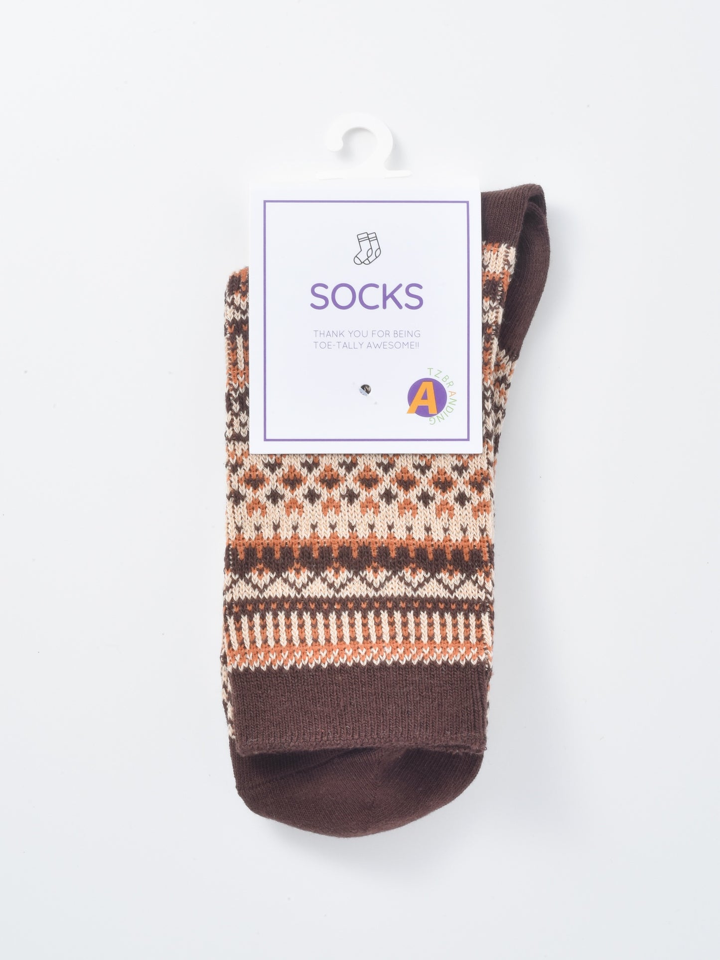 Rufia - Curved Pattern Mid-Calf Socks