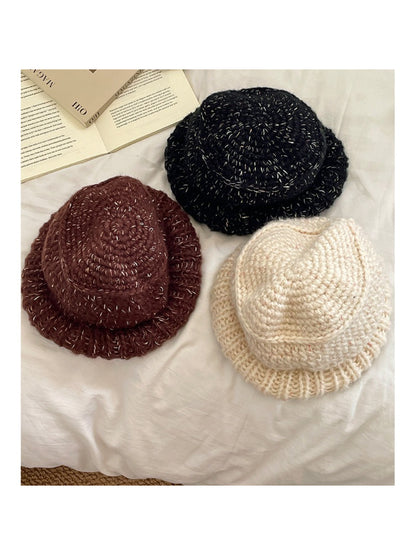 Haila - Textured Roll-Brim Knit Beanie