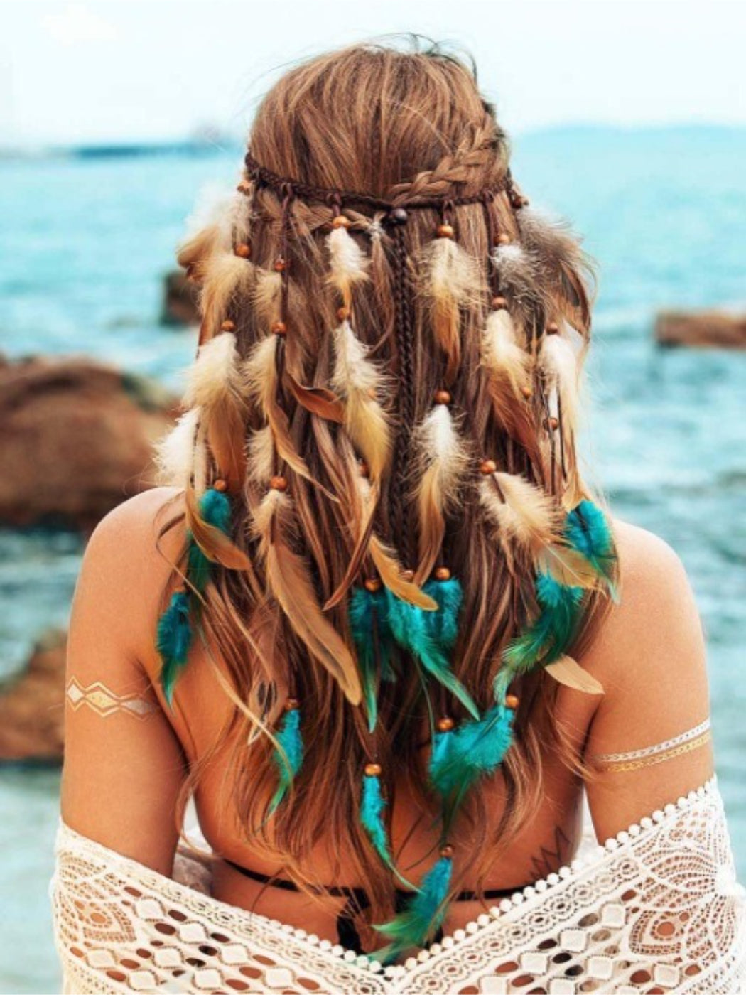 Hairish - Bohemian Feather Hair Headpiece