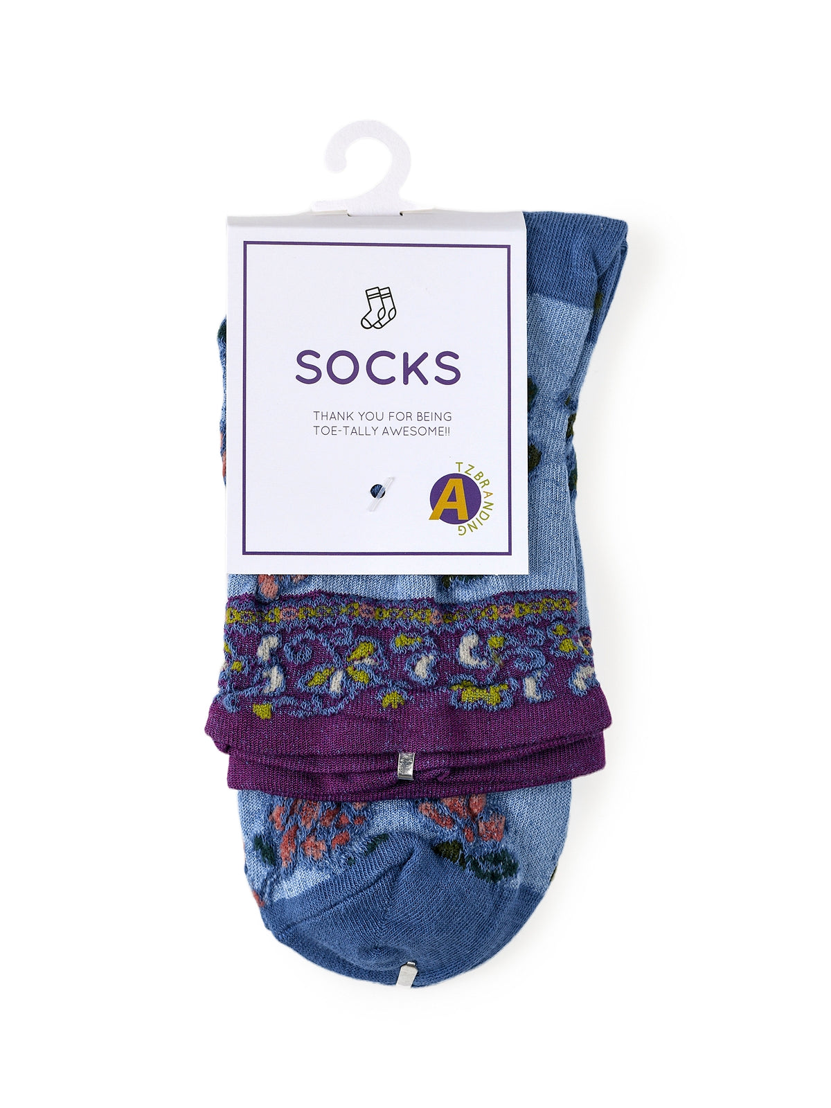 Rufia - Embossed Floral Pattern Women's Socks