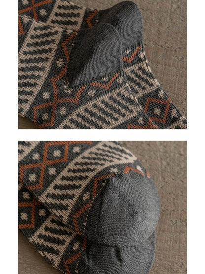 Rufia - Vintage Thick Mid-Calf Winter Socks