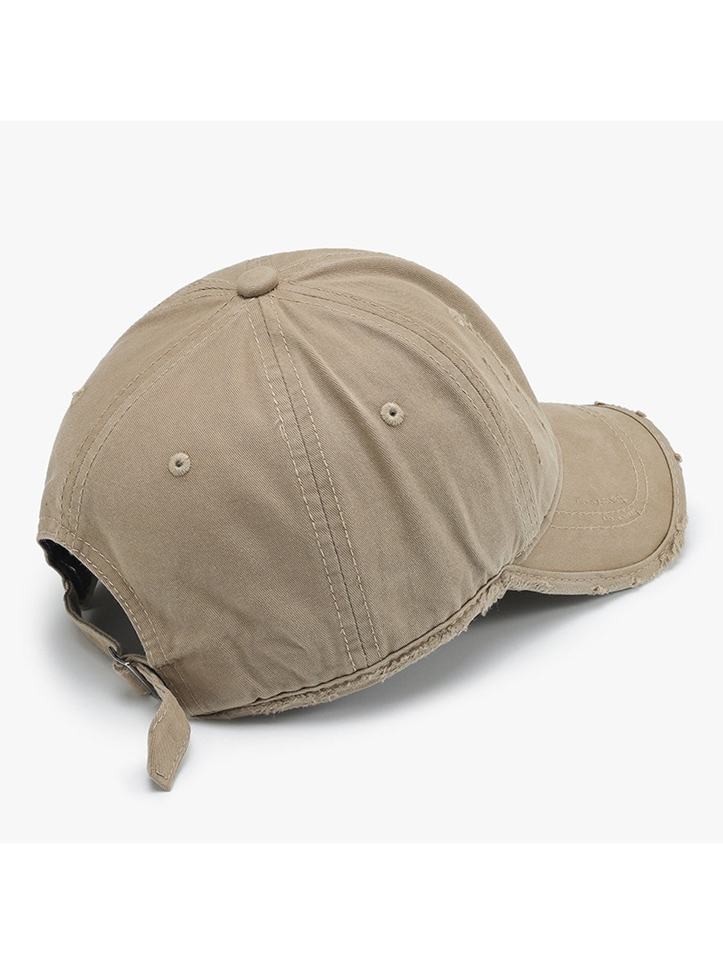 Haila - Adjustable Distressed Curved Brim Baseball Cap