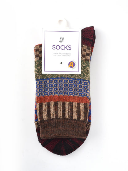 Rufia - Thick Mid-calf Socks for Winter