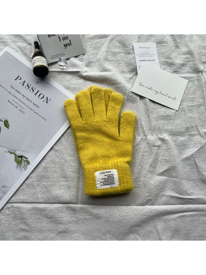 Gloving - Fuzzy Solid-Color Winter Gloves