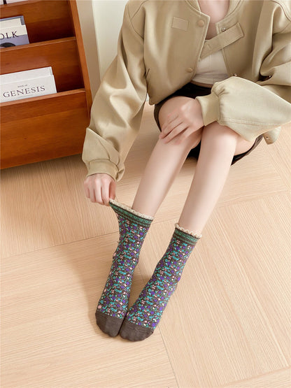 Rufia - Lace Bloomfield Crew Socks