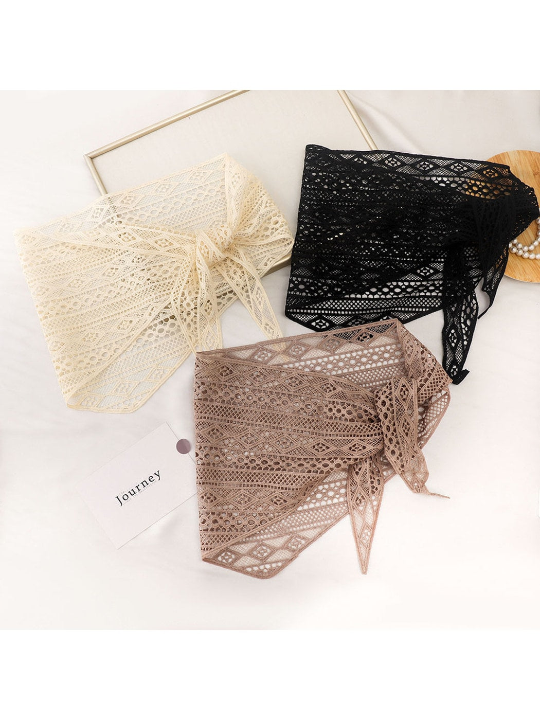 Scarvii - Retro Hollow Triangle Bandana Scarf