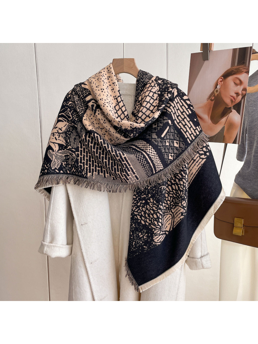 Scarvii - Botanical Scene Reversible Scarf